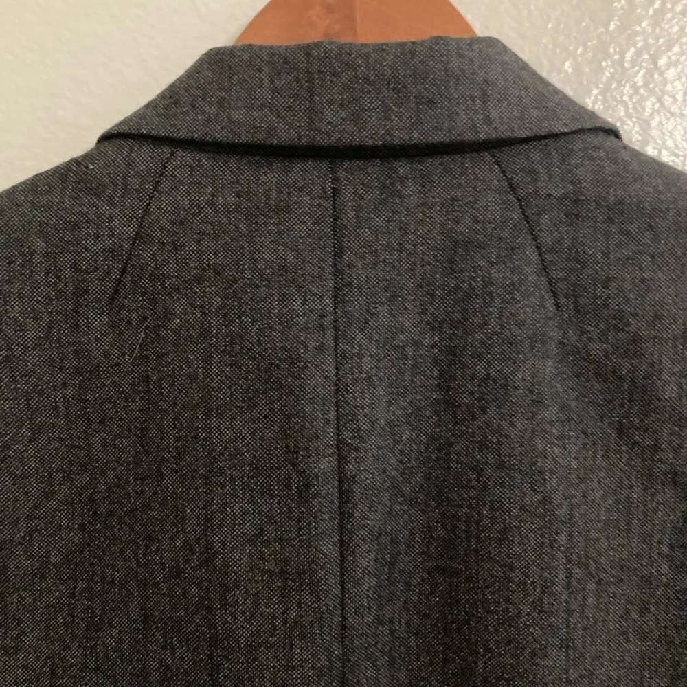 J Crew/Wool Blend Schoolboy Blazer/Size 4/Dark Charcoal Gray-Black - Picture 8 of 8